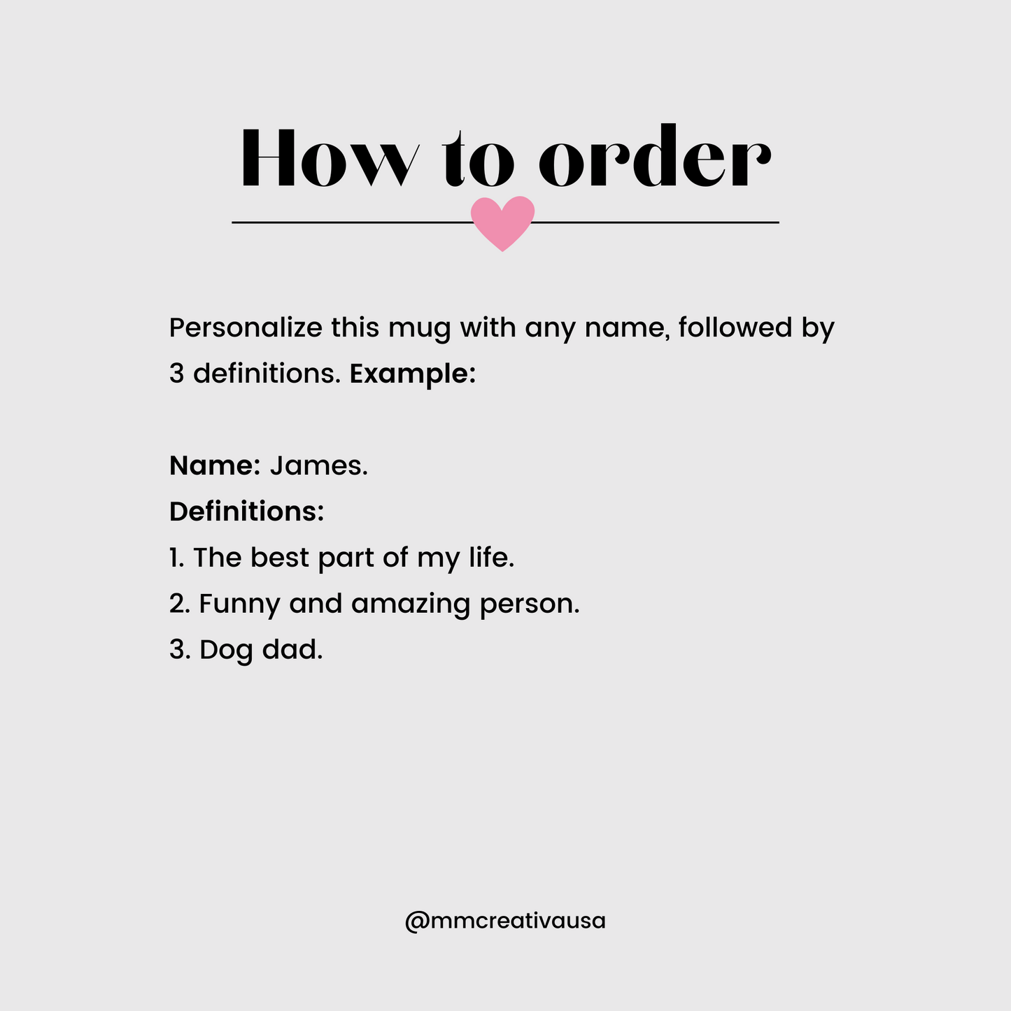 Name Definition | Mug