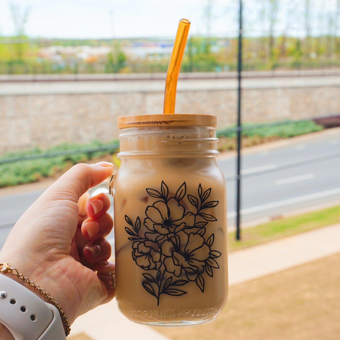 Floral | Mason Jar