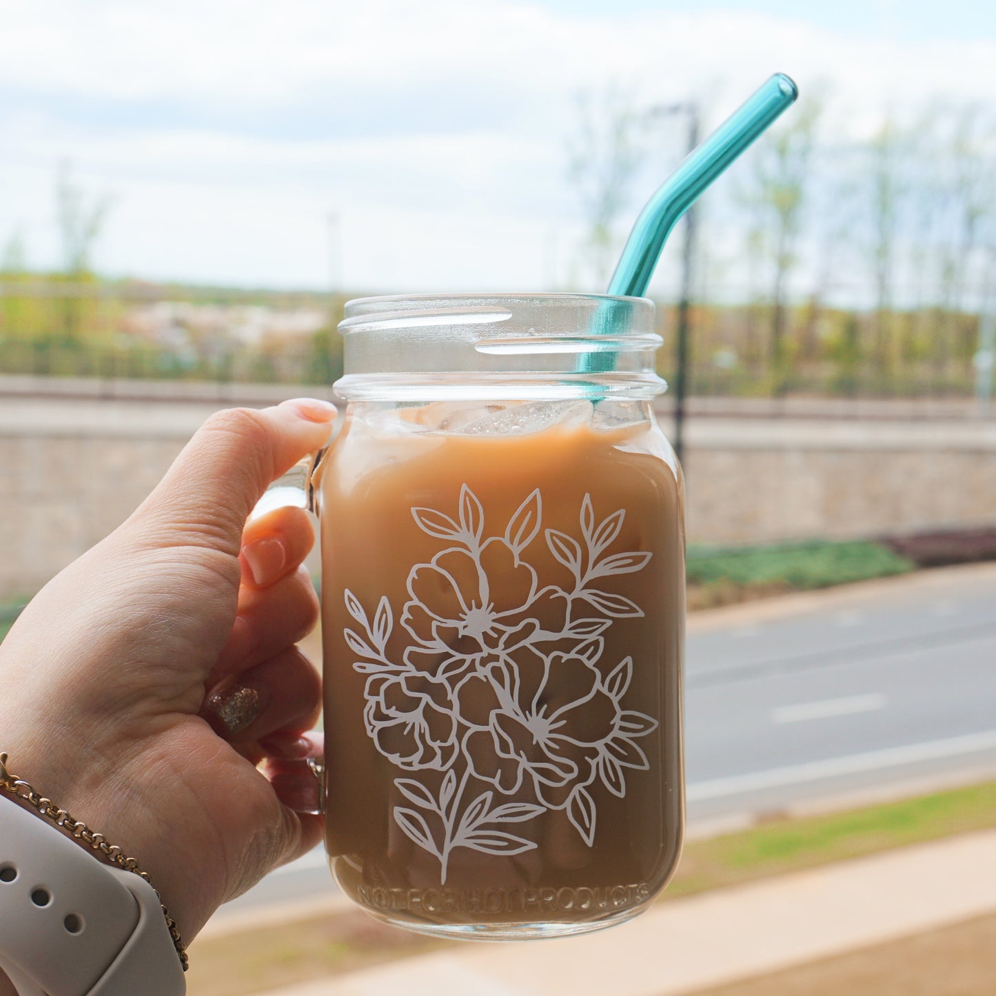 Floral | Mason Jar