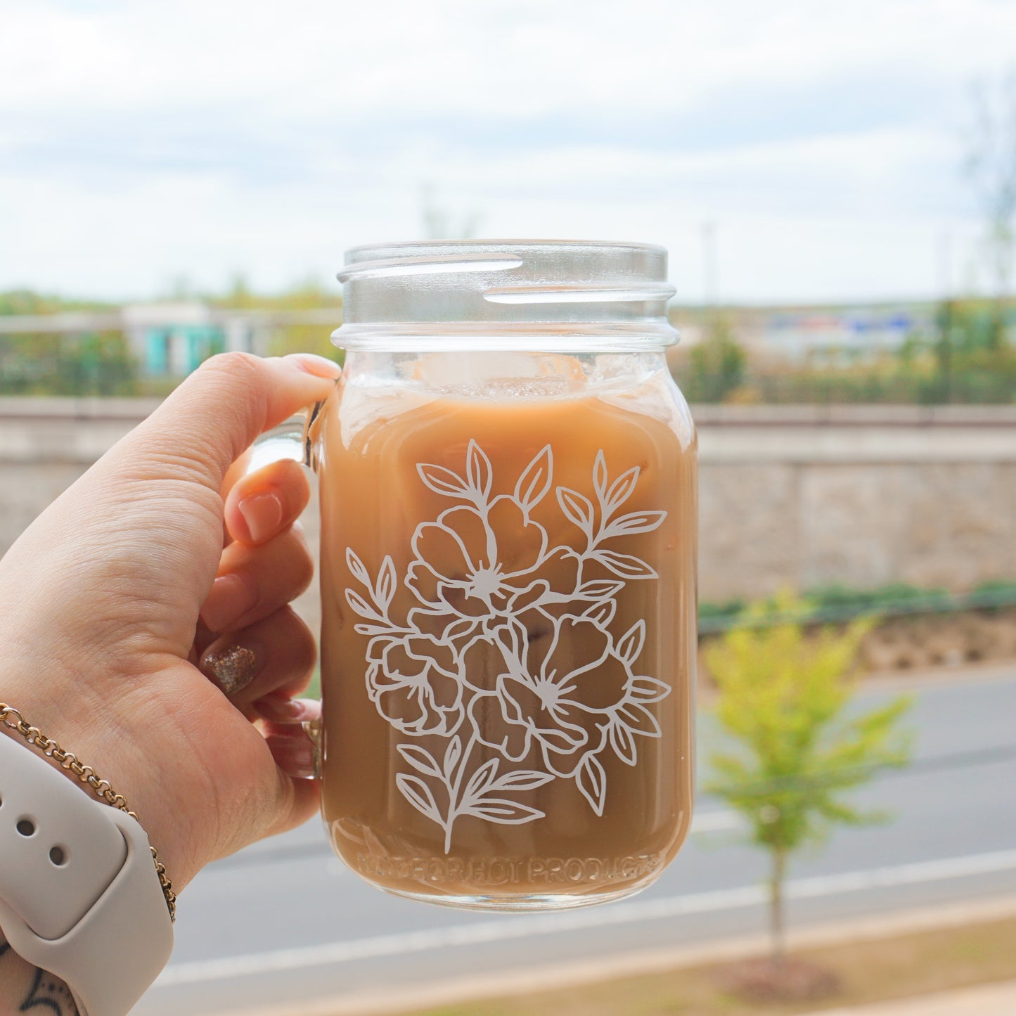 Floral | Mason Jar