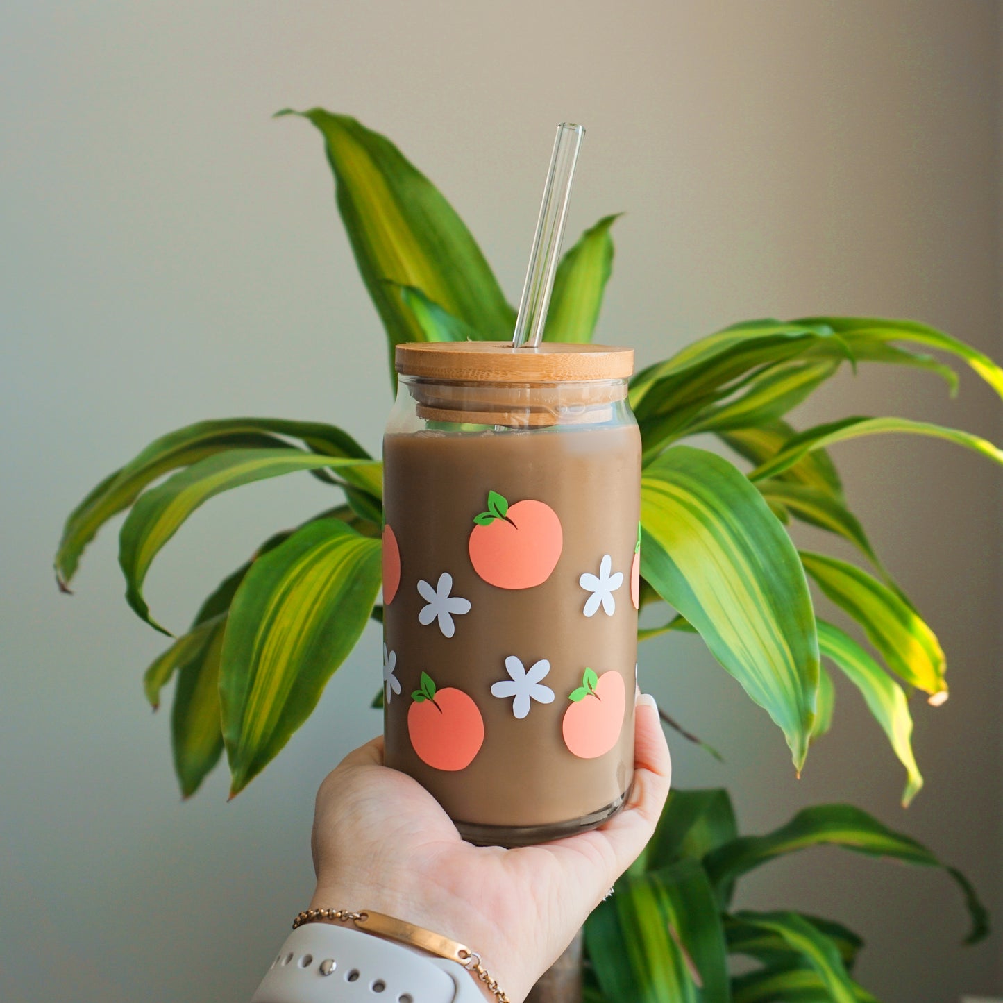 Peach | Glass Cup