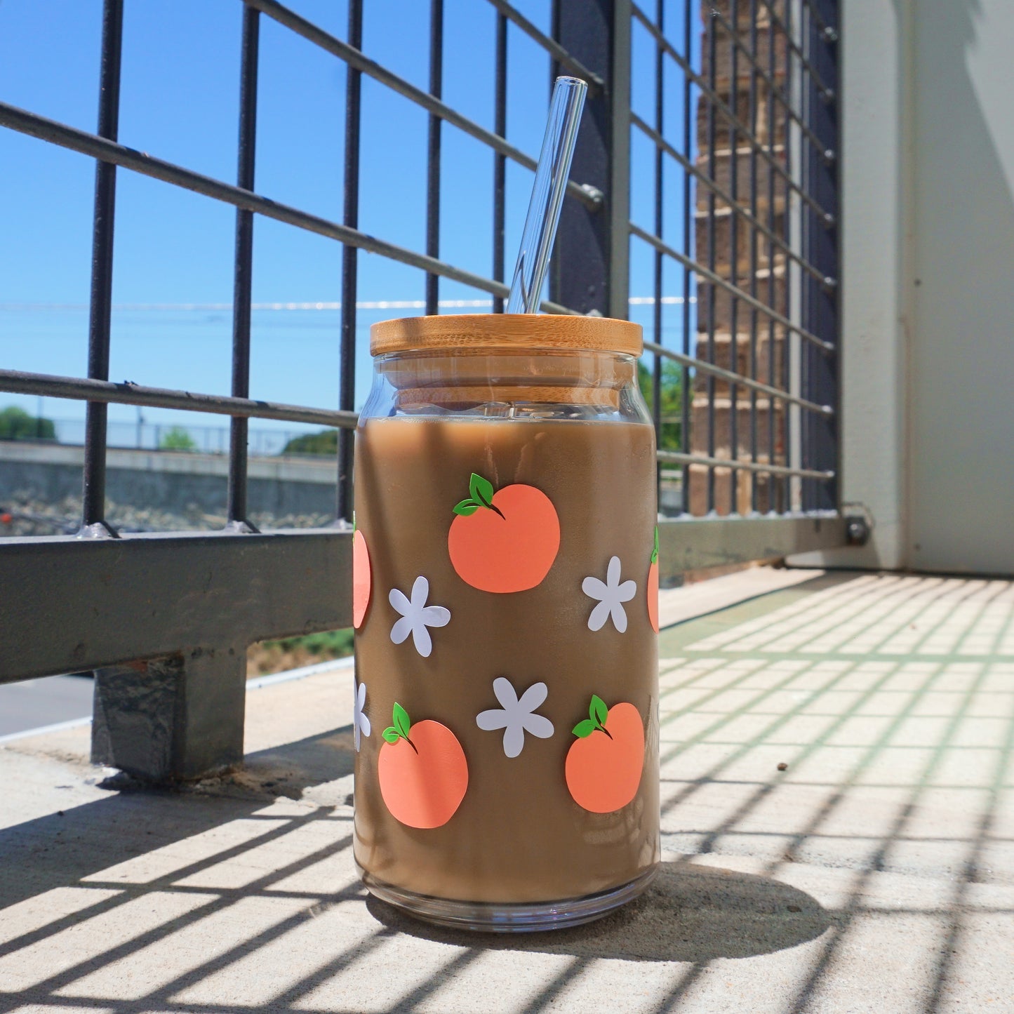 Peach | Glass Cup