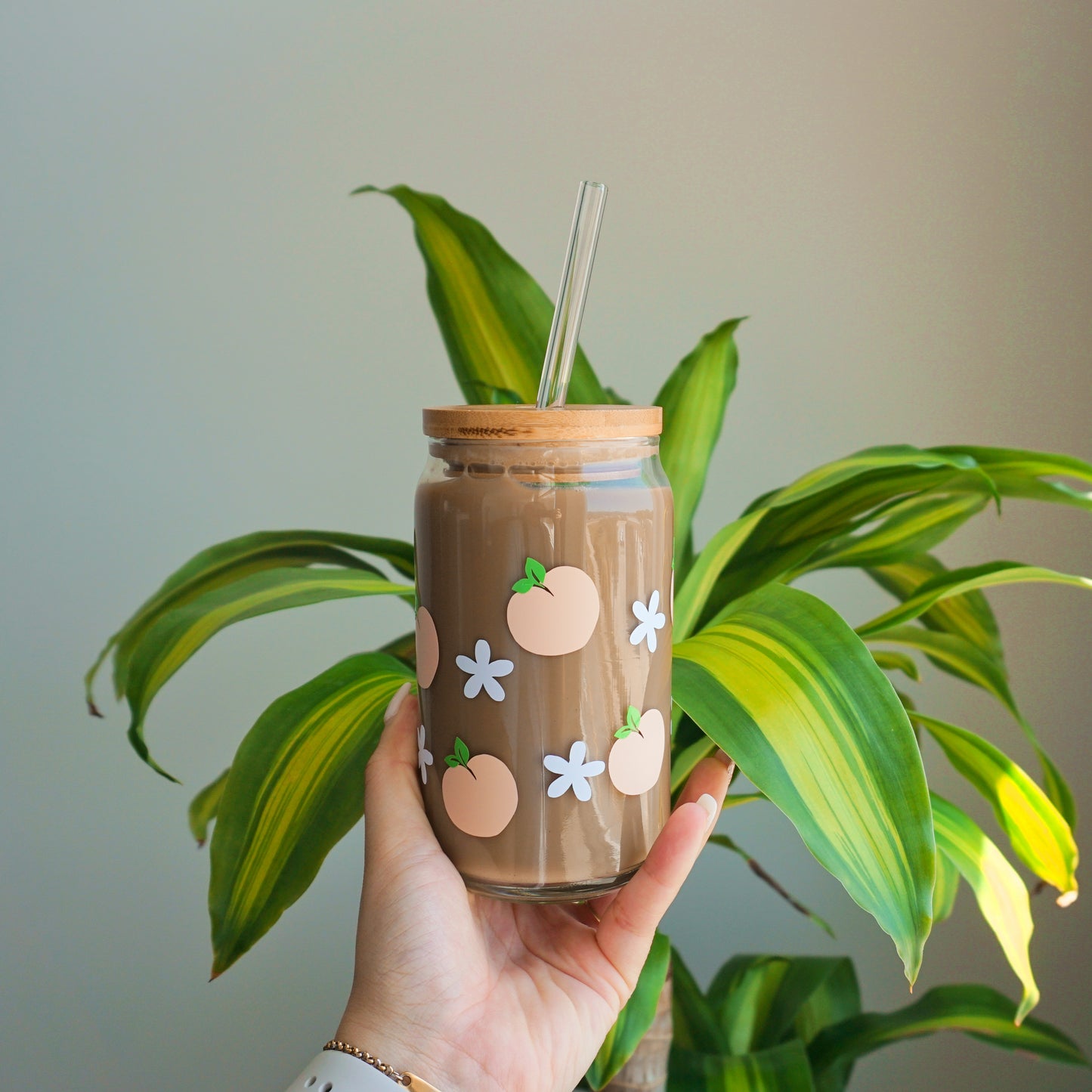 Peach | Glass Cup