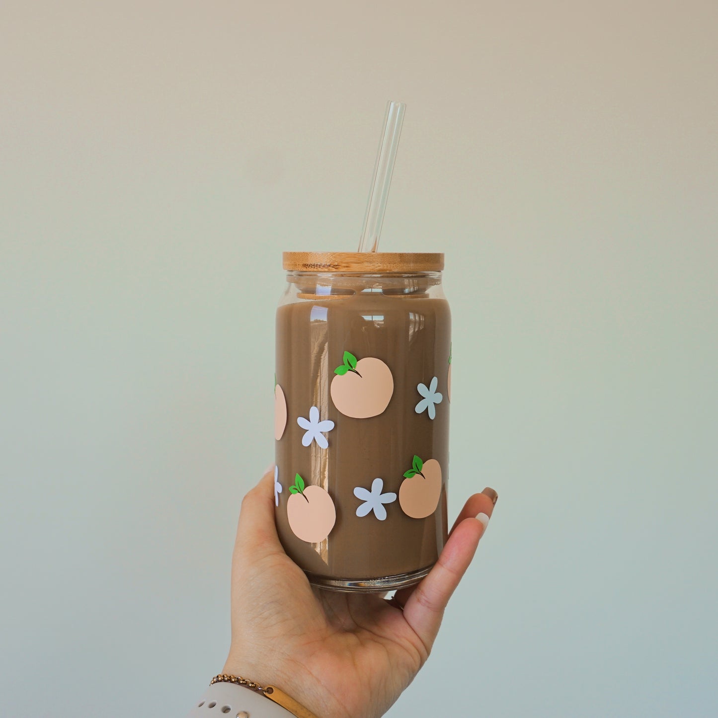 Peach | Glass Cup