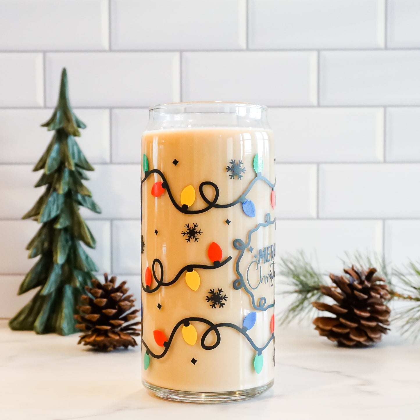 Christmas Lights | Glass Cup