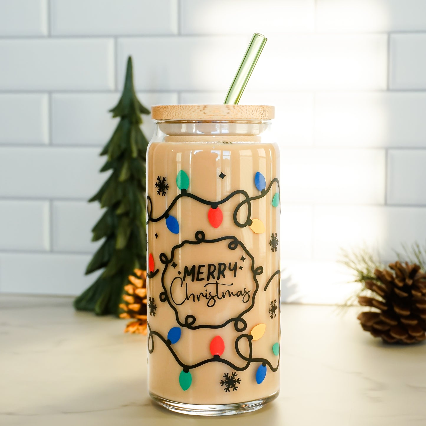 Christmas Lights | Glass Cup