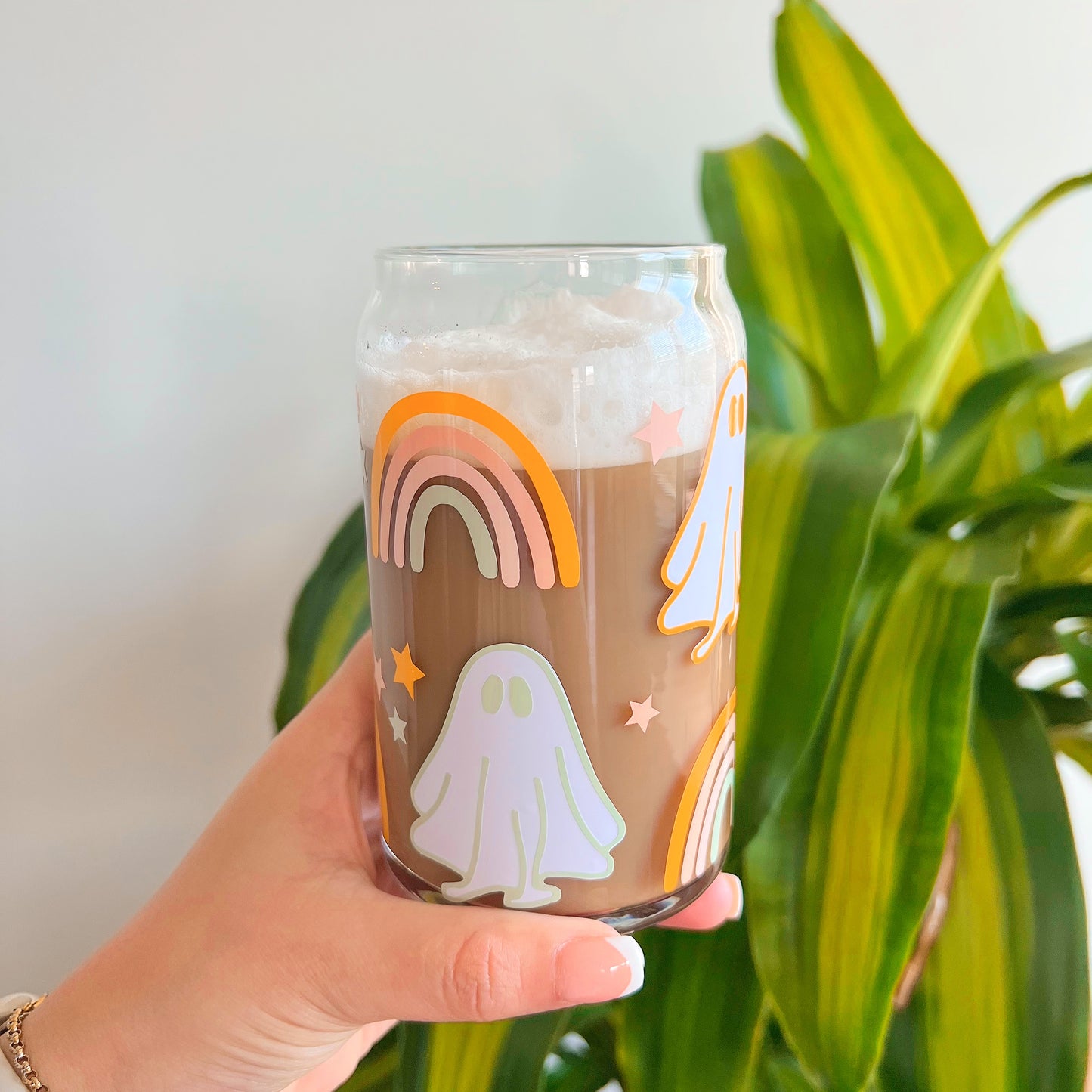 Rainbow Ghost | Glass Cup