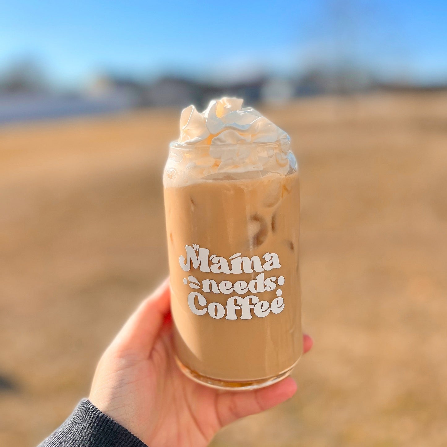 Mama Needs Coffee | Glass Cup