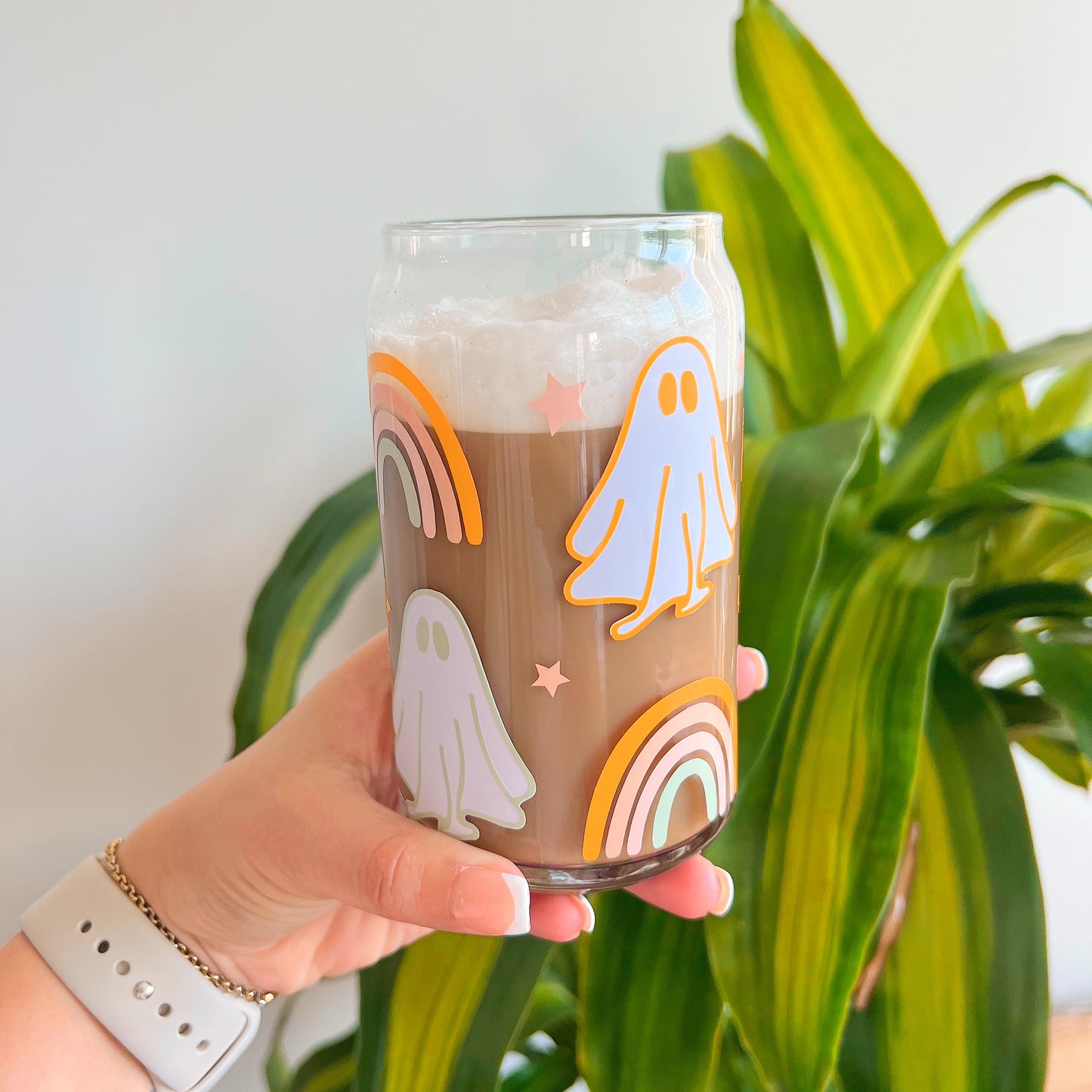 Rainbow Ghost | Glass Cup