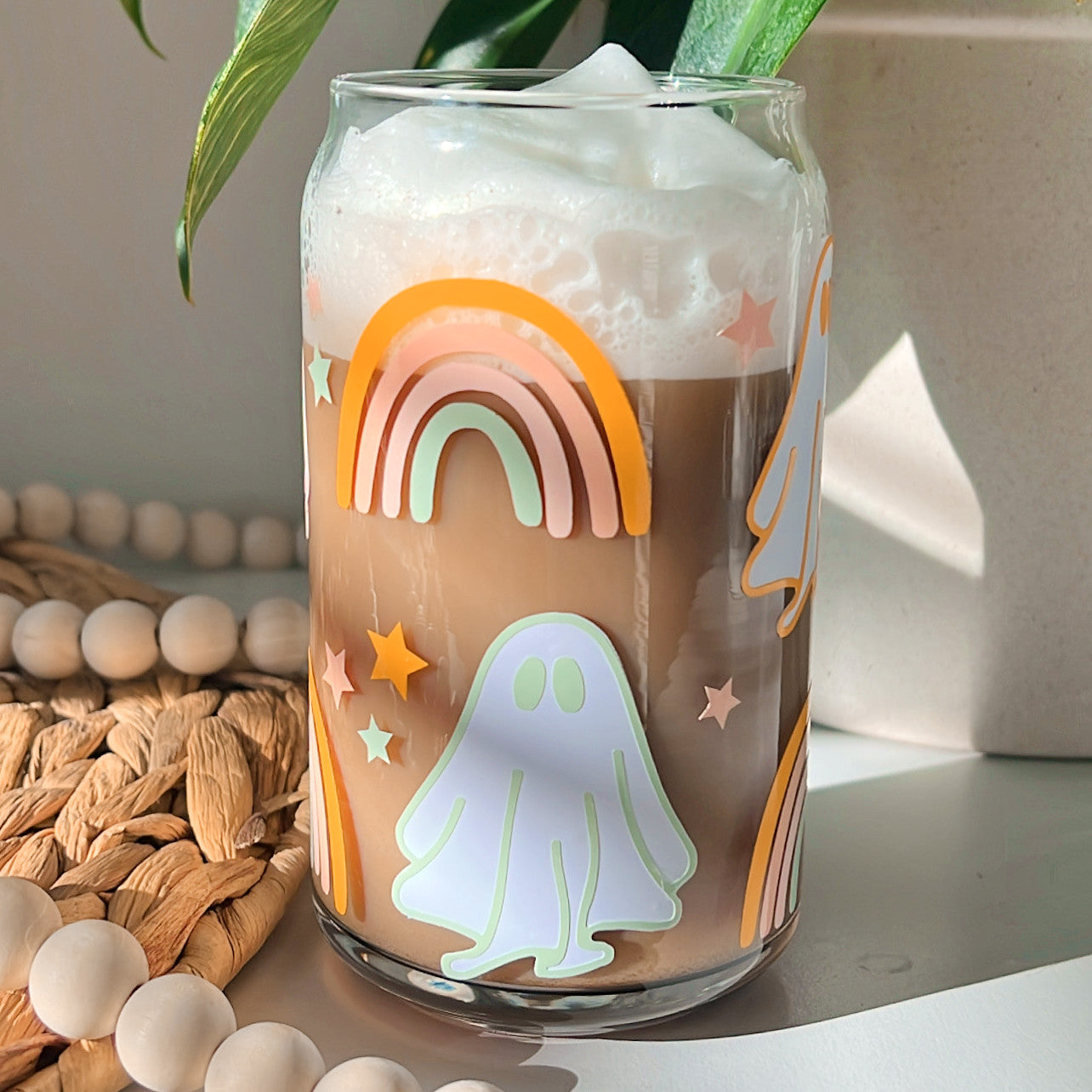 Rainbow Ghost | Glass Cup