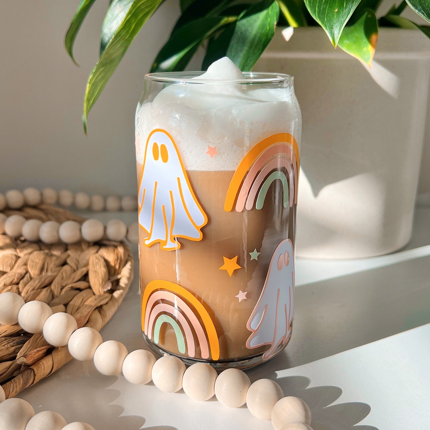 Rainbow Ghost | Glass Cup