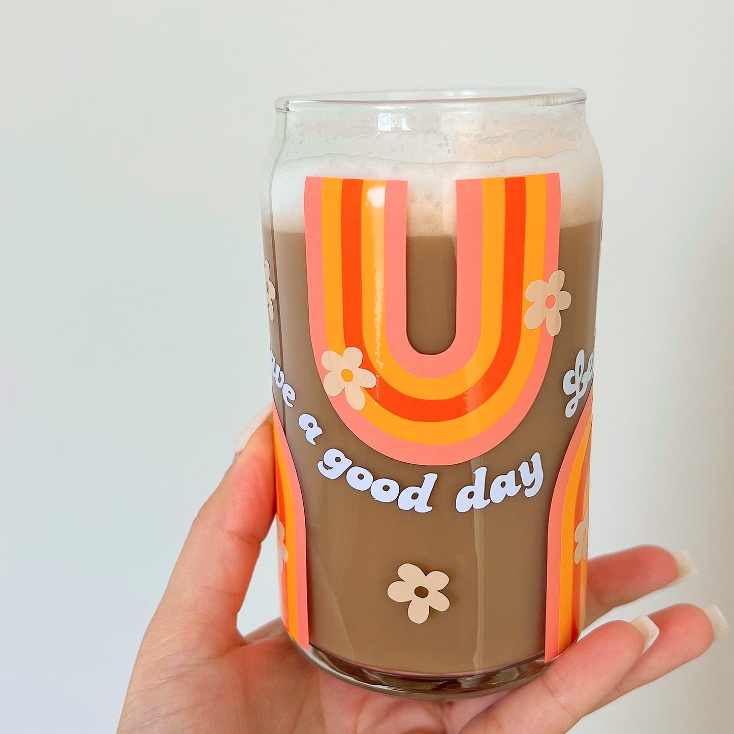 Let's have a good day | Glass Cup