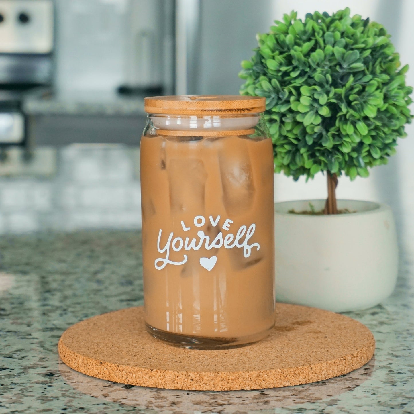 Love Yourself | Glass Cup