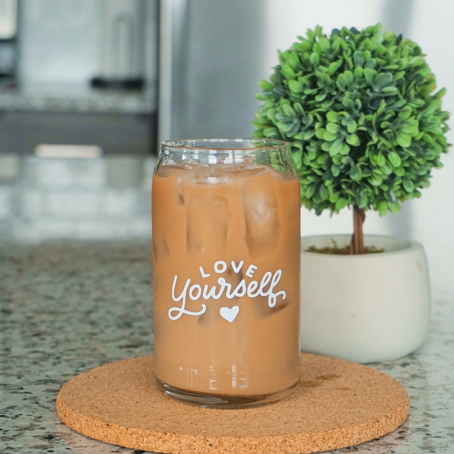 Love Yourself | Glass Cup