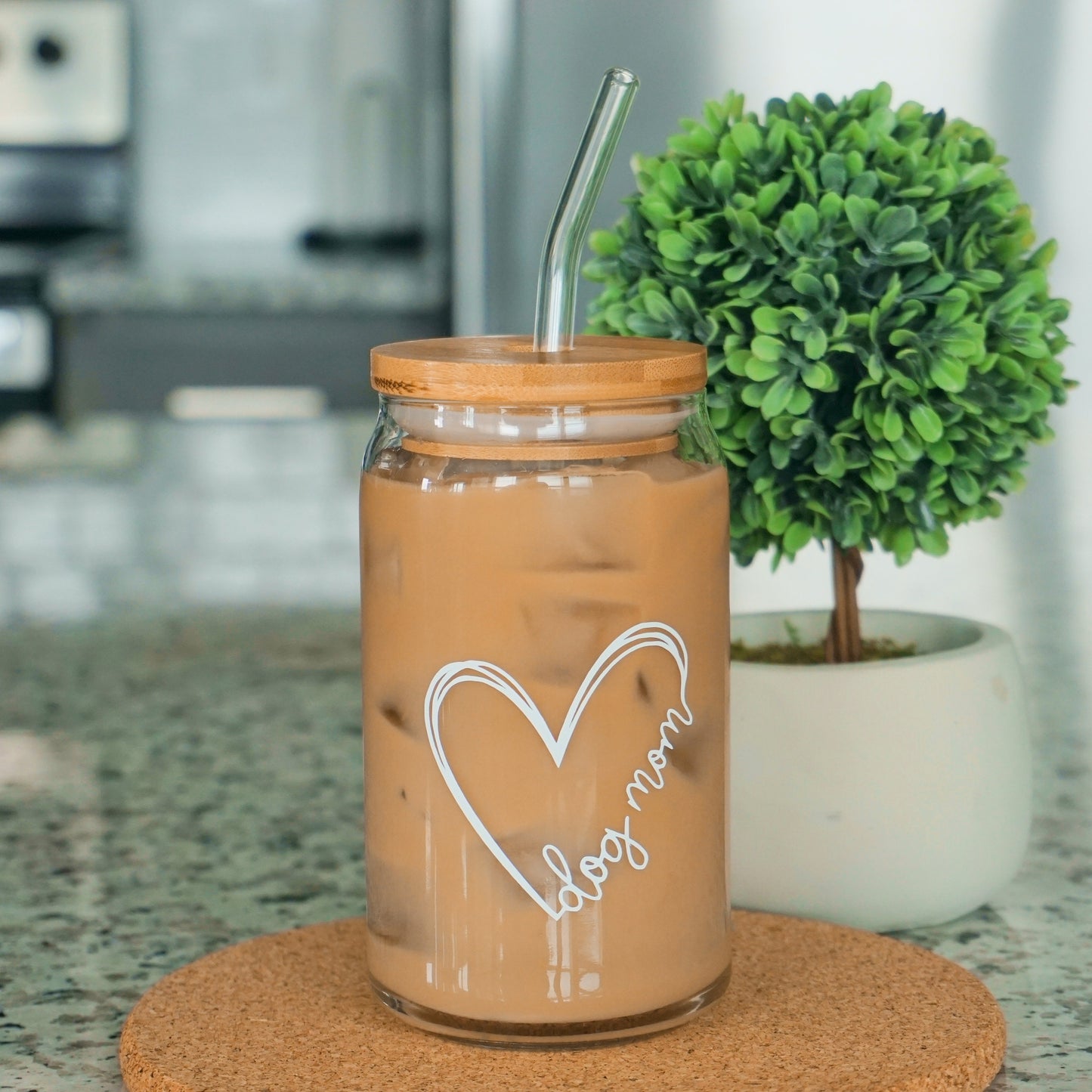 Dog Mom | Glass Cup