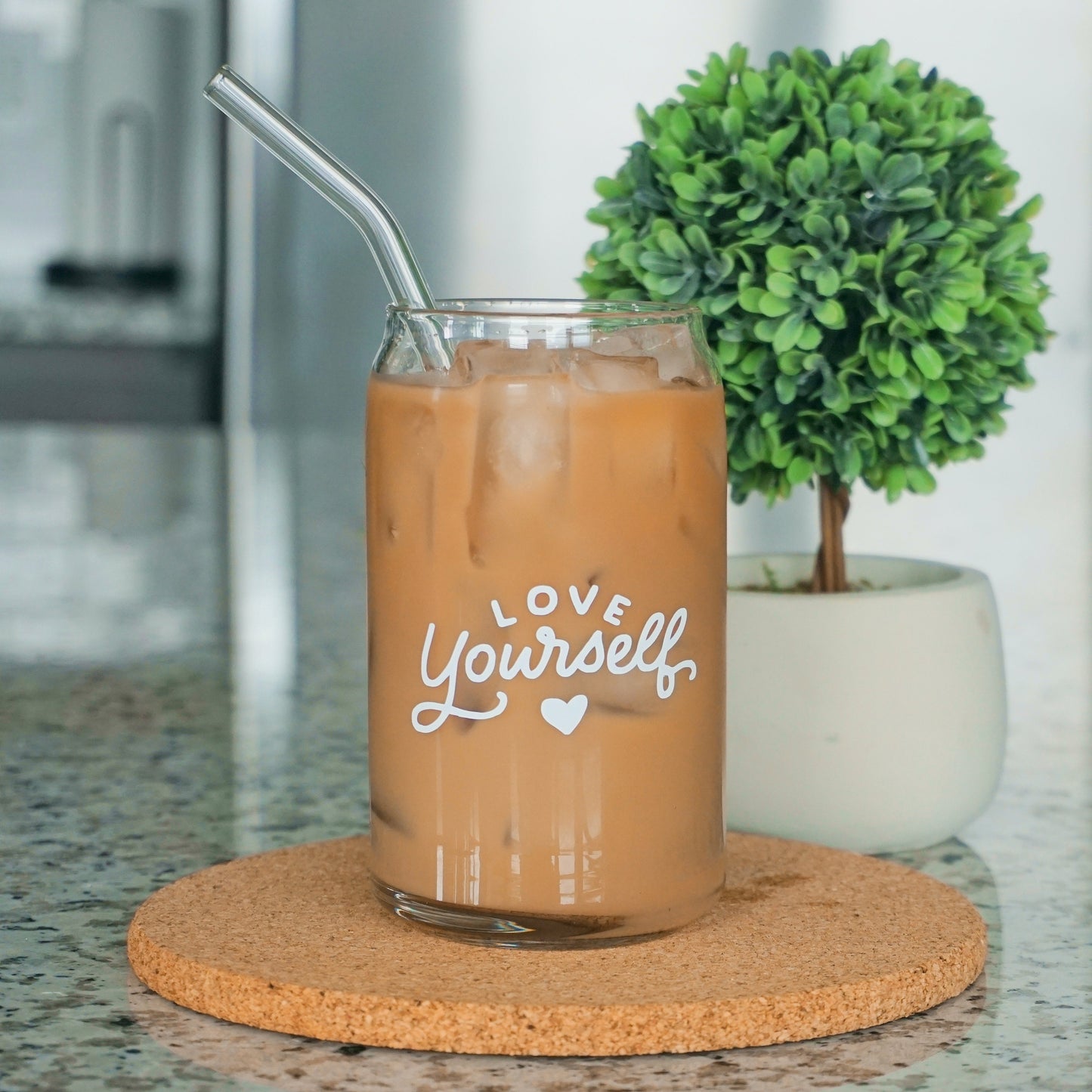 Love Yourself | Glass Cup