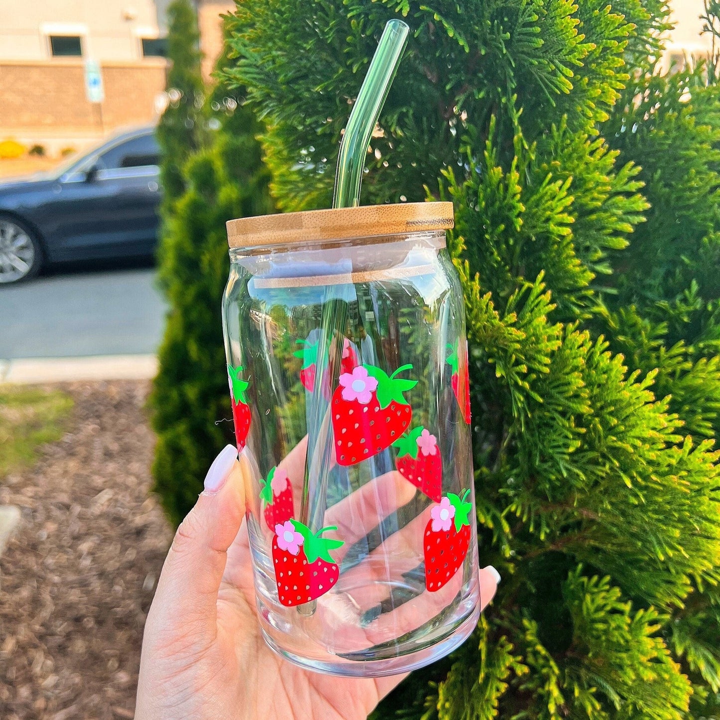 Strawberry | Glass Cup