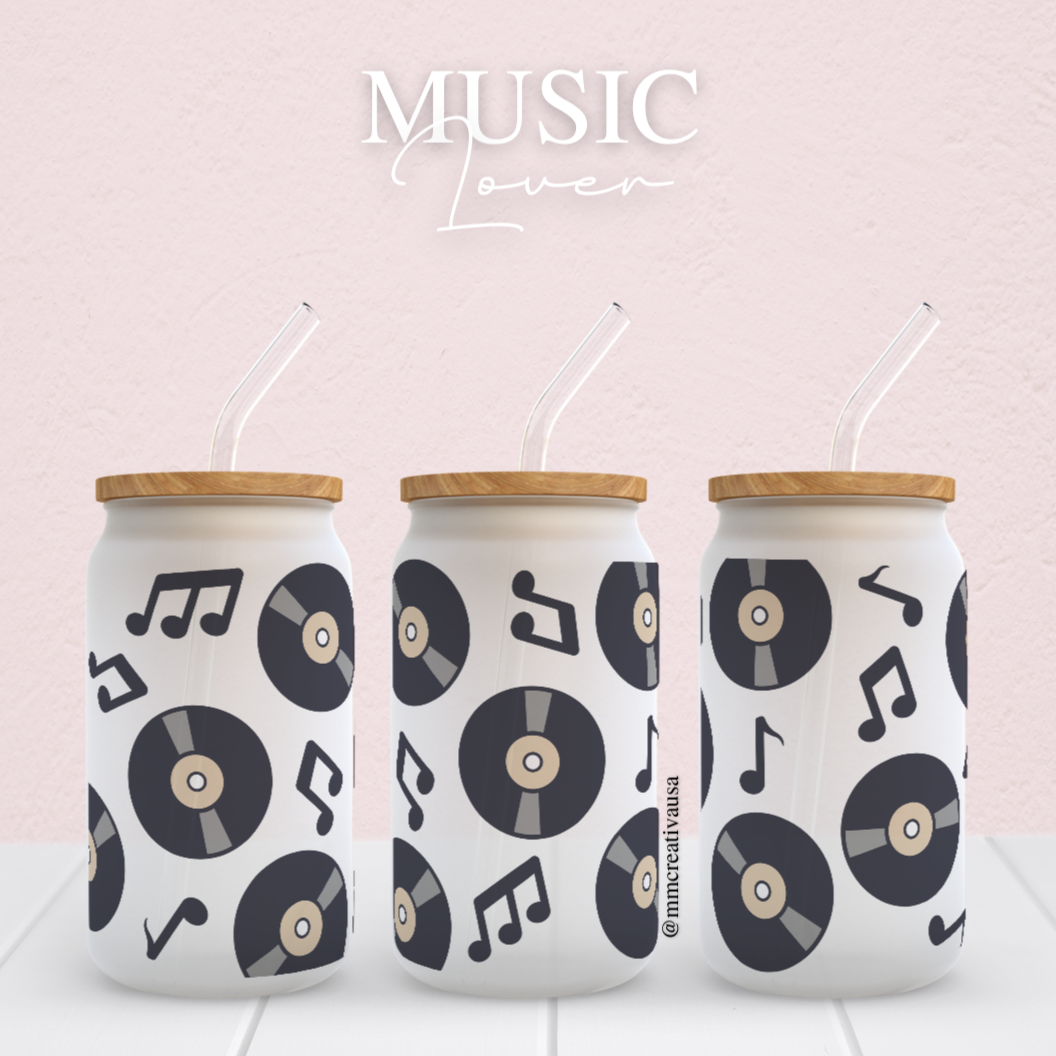 Music Lover | Glass Cup