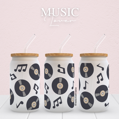 Music Lover | Glass Cup