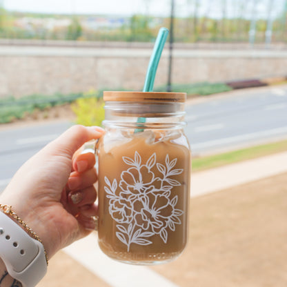 Floral | Mason Jar
