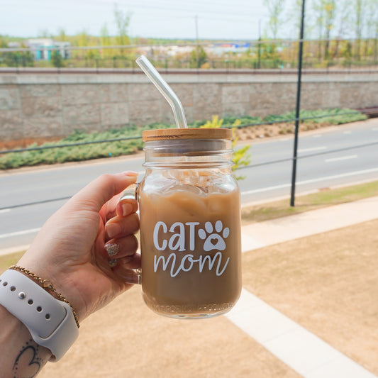 Cat Mom | Mason Jar