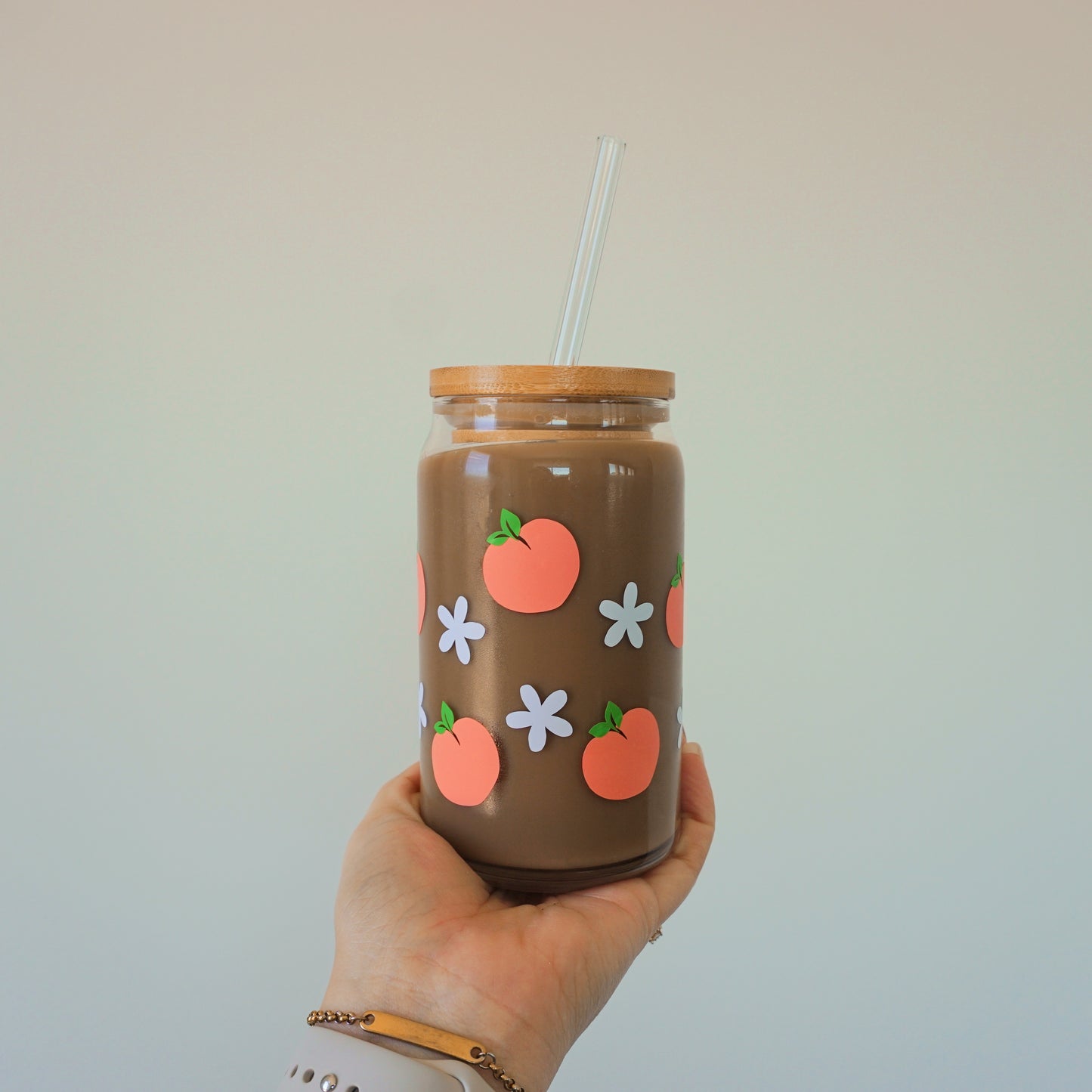 Peach | Glass Cup