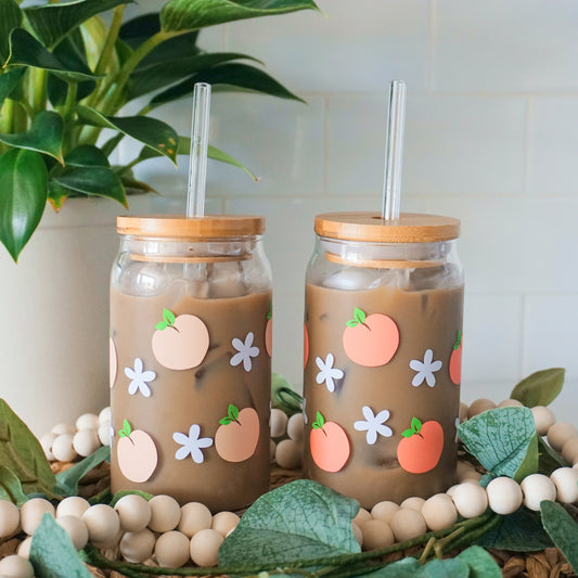 Peach | Glass Cup