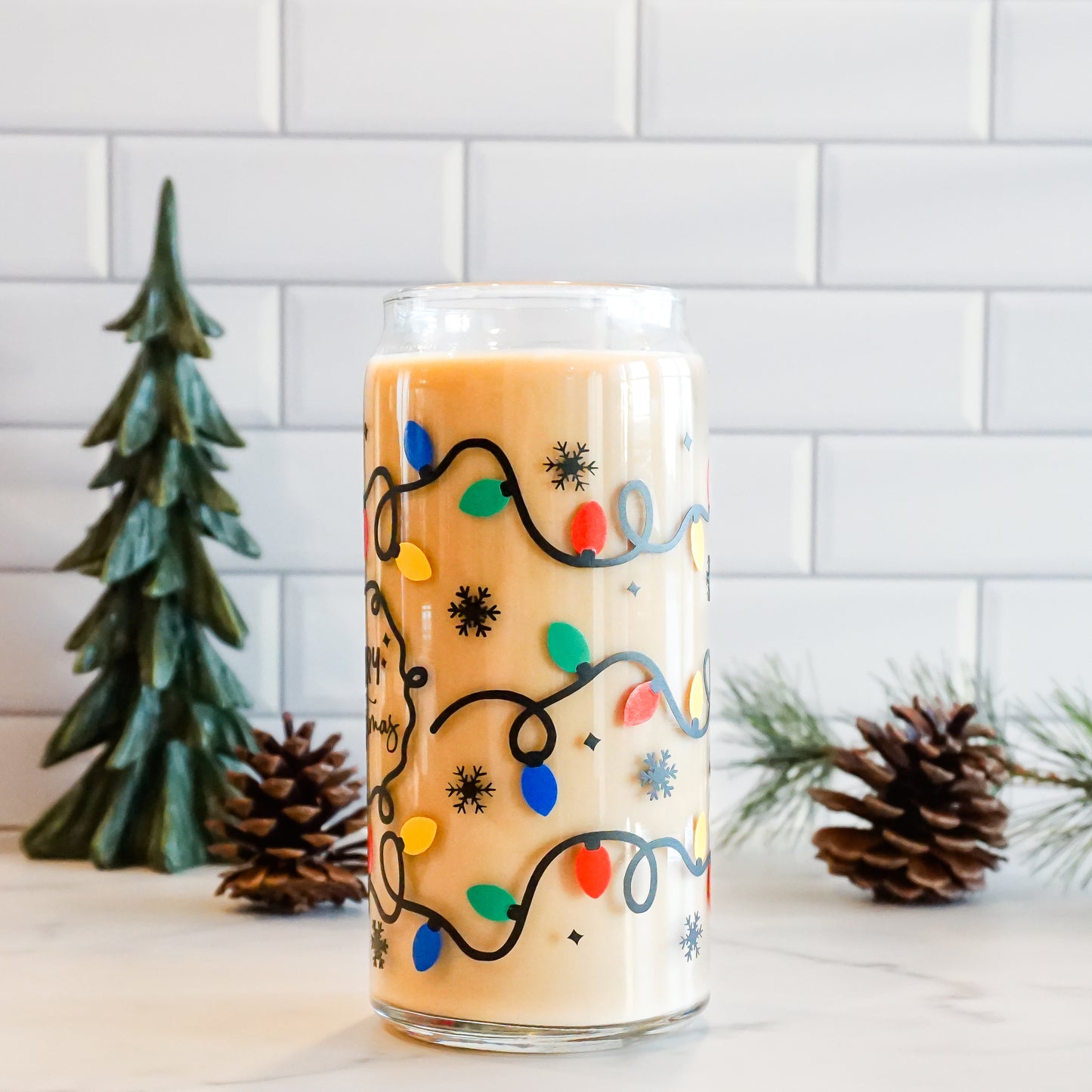 Christmas Lights | Glass Cup