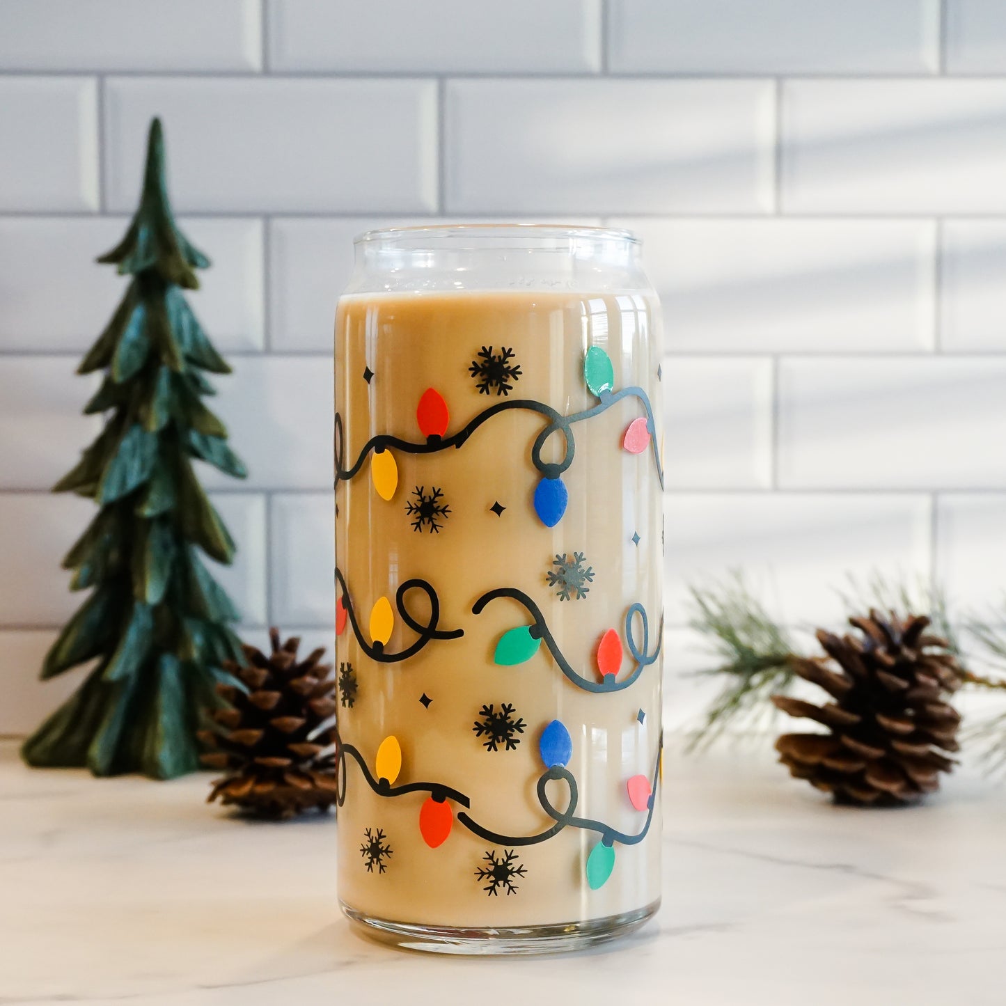 Christmas Lights | Glass Cup