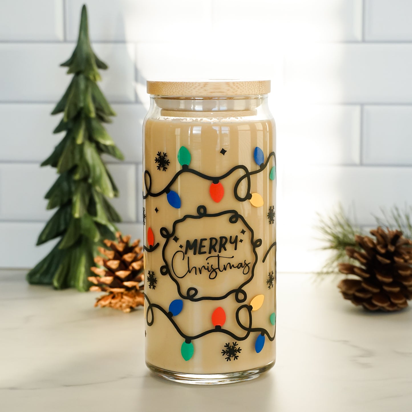 Christmas Lights | Glass Cup