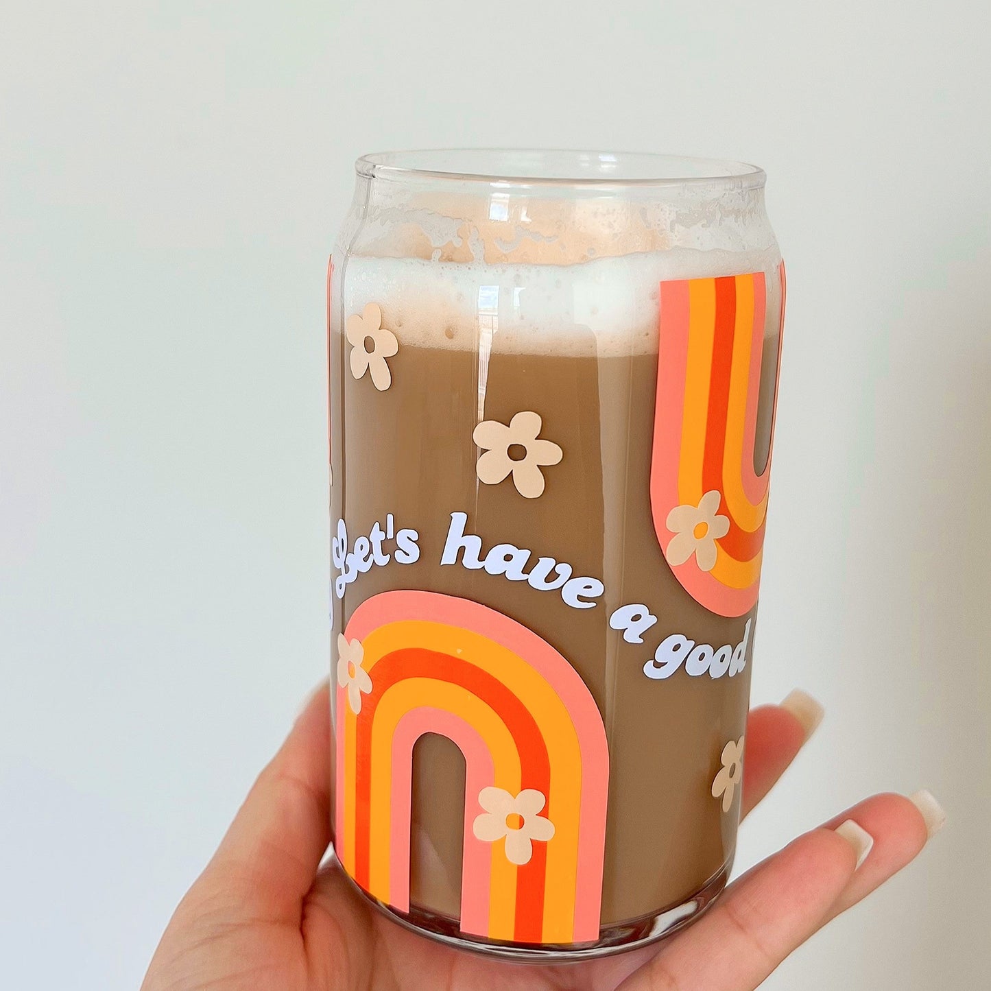 Let's have a good day | Glass Cup