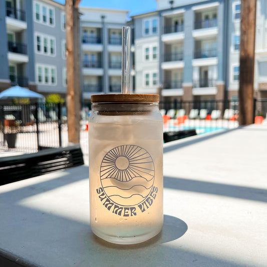 Summer Vibes Collection | Glass Cup