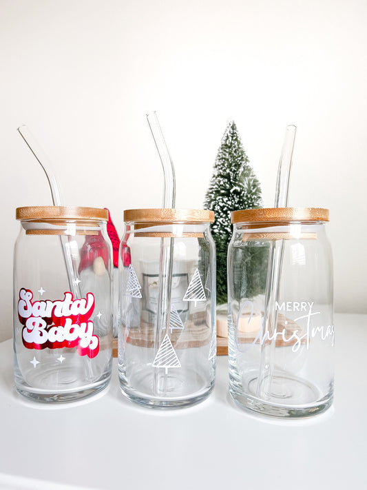 Merry Christmas | Glass Cup