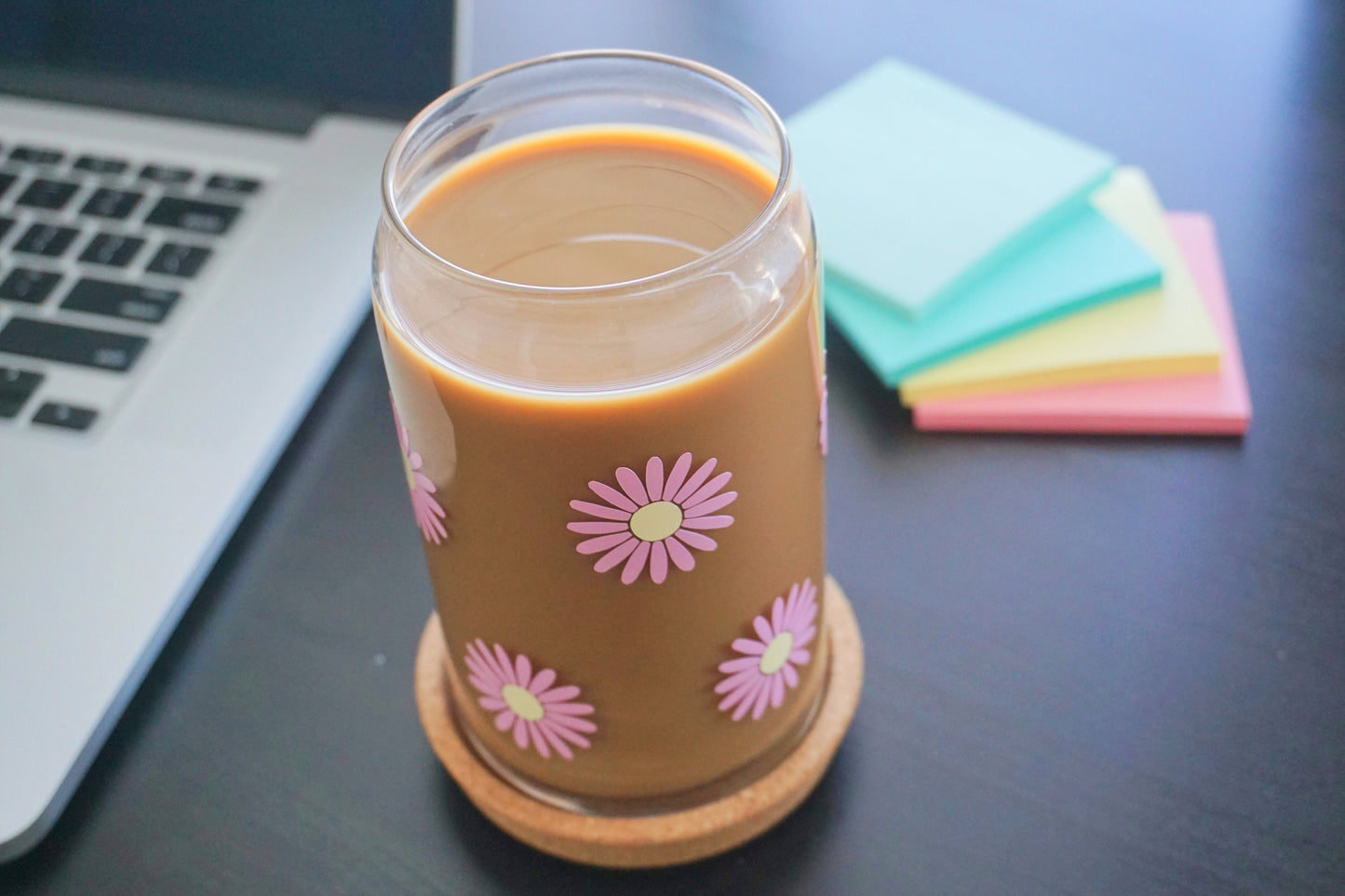 Daisy Flower | Glass Cup