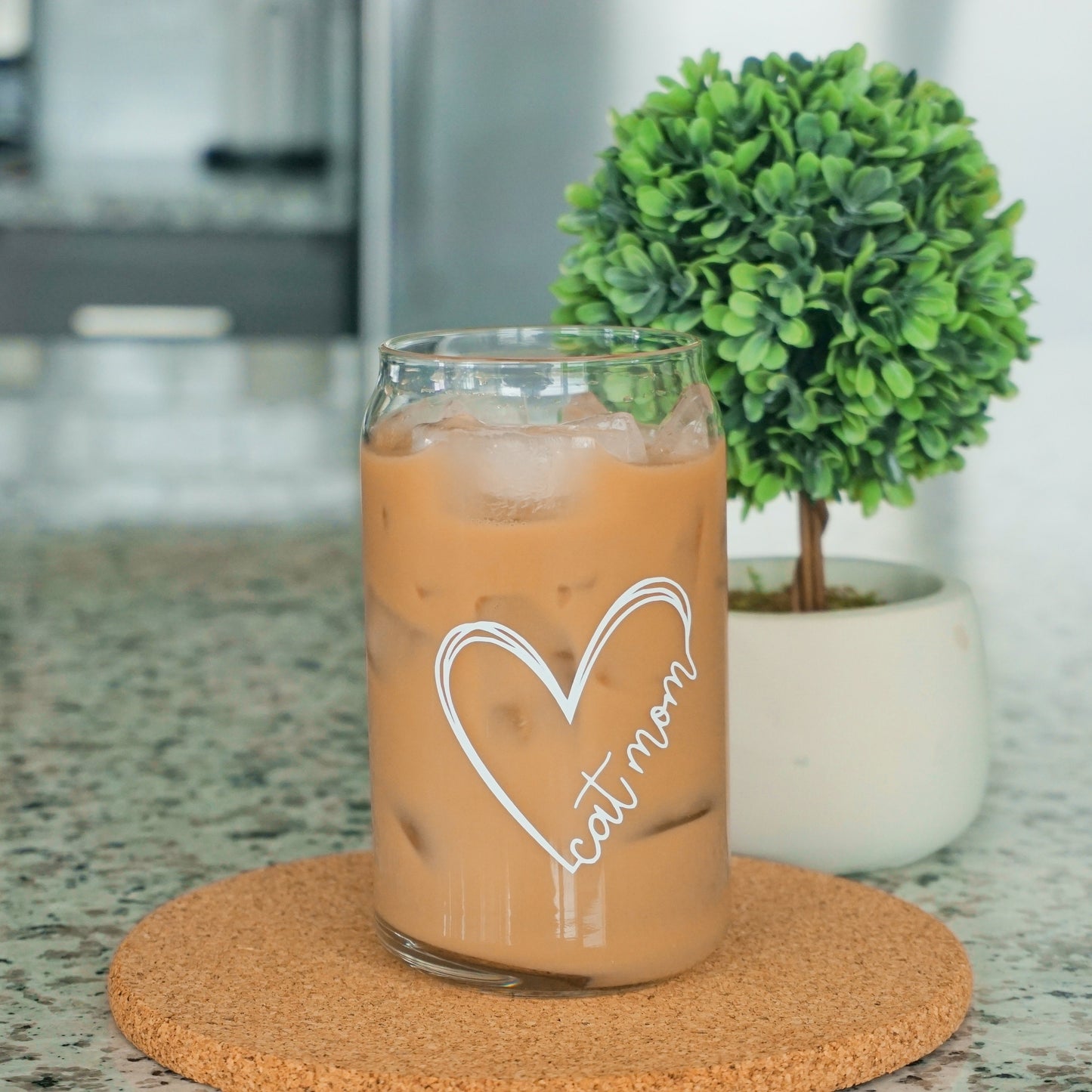 Cat Mom | Glass Cup