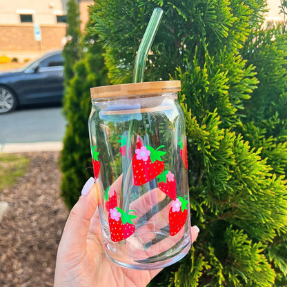 Strawberry | Glass Cup